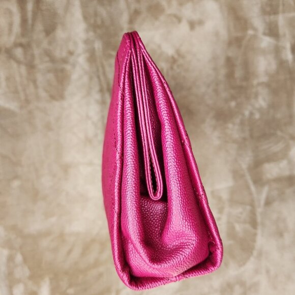 Chanel Dark Pink Clutch Bag 99568, Authentic - Picture 6 of 12